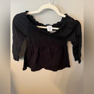 Girls black top Small